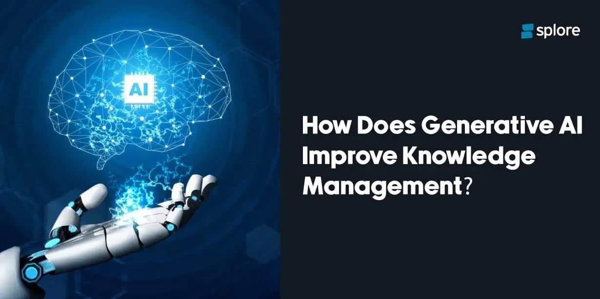 How does generative AI improve knowledge management b