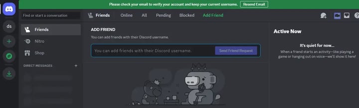 New Discrub Icon on the Top Right of Discord Account